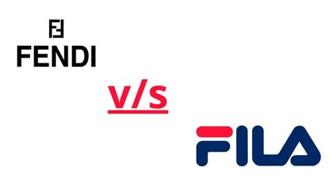 are fila and fendi the same|fendi same as fila.